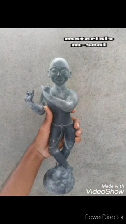 Krishna artwork paper mache and m-seal part 1 Artwork by sachin