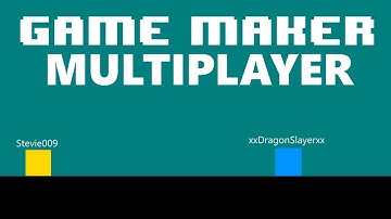 [Game Maker] Easy Multiplayer (LAN) + Top Down/Platform Game