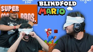BLINDFOLDED MARIO CHALLENGE WITH @Gareebooo @CarryMinati Playing MARIO Crazy Gameplay