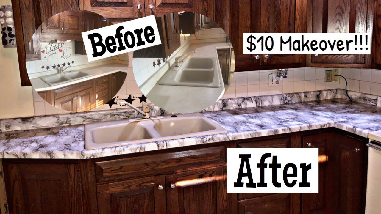 DIY MARBLE COUNTERTOPS BUDGET FRIENDLY MARBLE COUNTERS RENTER