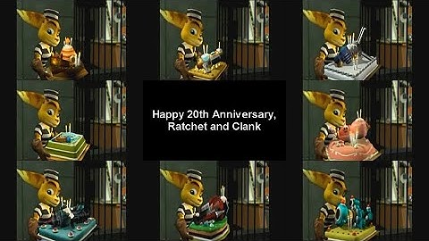 Secret Agent Clank cake cutscenes but all played at the same time