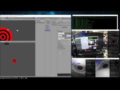 Unity + Pupil eye tracking system attached on HoloLens