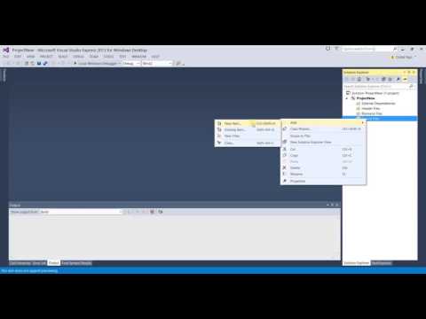 Create an Empty C Project in Visual Studio Express 2013