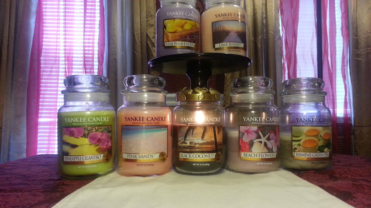 Yankee Candle summer scents