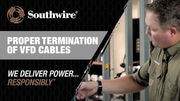 Proper termination of VFD cables