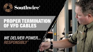 Proper termination of VFD cables