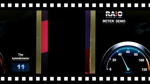 The application of scale in the form of a pointer by 1024x768 with RA8876 TFT LCD controller.