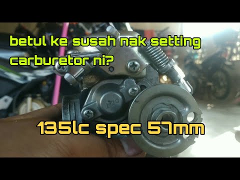 setting carburetor 135lc v2 spec 57mm