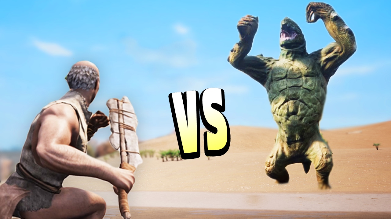 GIANT MONSTER vs BARBARIAN! (Conan Exiles Gameplay)