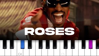 Outkast - Roses  (piano tutorial)