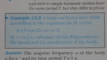 Example 13.5 Oscillations