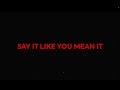 Elephante  sabai  say it like you mean it official lyric ft olivia ray