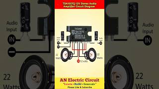TDA1557Q 12V Stereo Audio Amplifier Circuits Diagram | #trending #shortsfeed #shorts #viral
