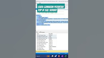 Menggunakan Perintah SQL TOP untuk Mengambil Data Teratas