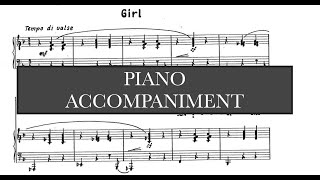 Girl (Robert Owens) Piano Accompaniment and Vocal Guide - Karaoke