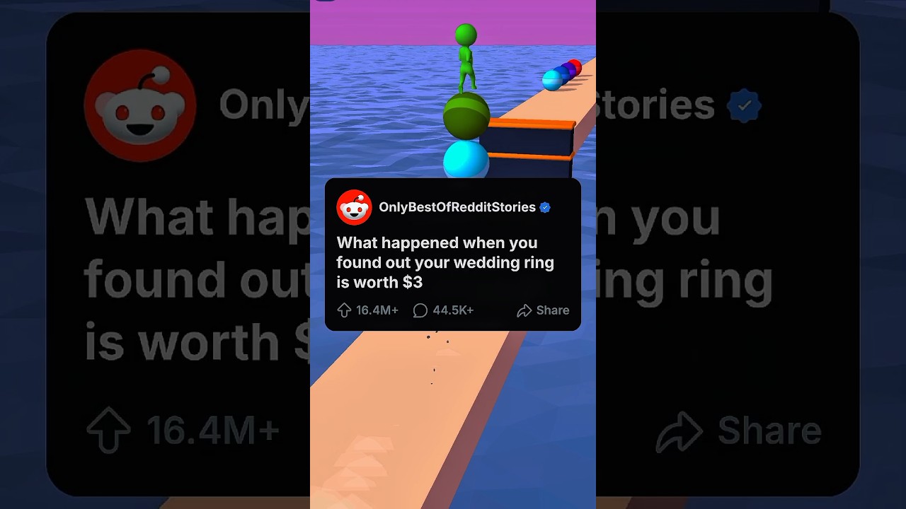 What happened when you found out your wedding ring is worth $3