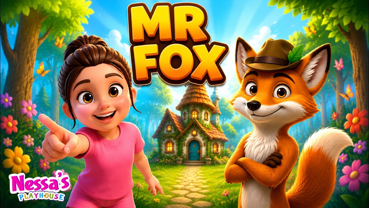 Mr. Fox 🦊 | Fun Animal Song for Kids | Nursery Rhymes & Story
