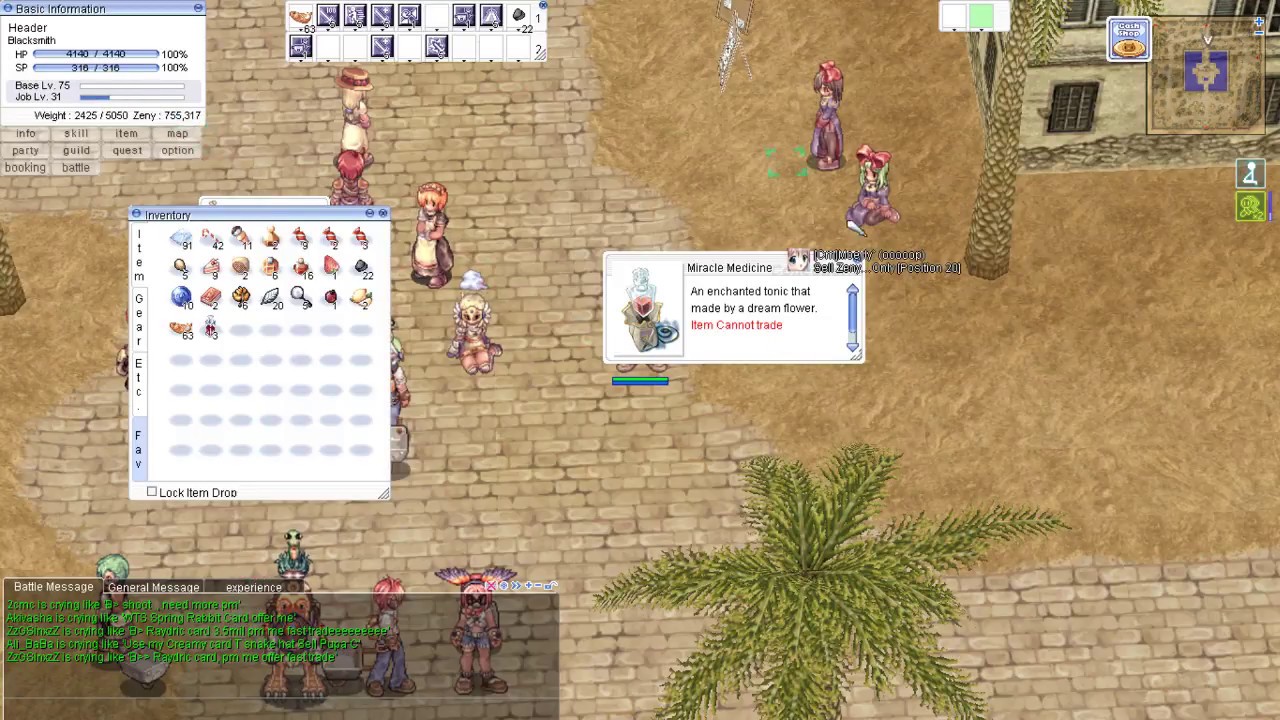 [Revo-Classic | RO MYSG] Penggunaan Miracle Medicine