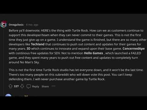 dear turtlerock...