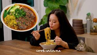 cook with me | taiwanese beef noodle soup 牛肉麵 *easy comforting recipe* by TIFFYCOOKS 233,656 views 5 months ago 6 minutes, 1 second