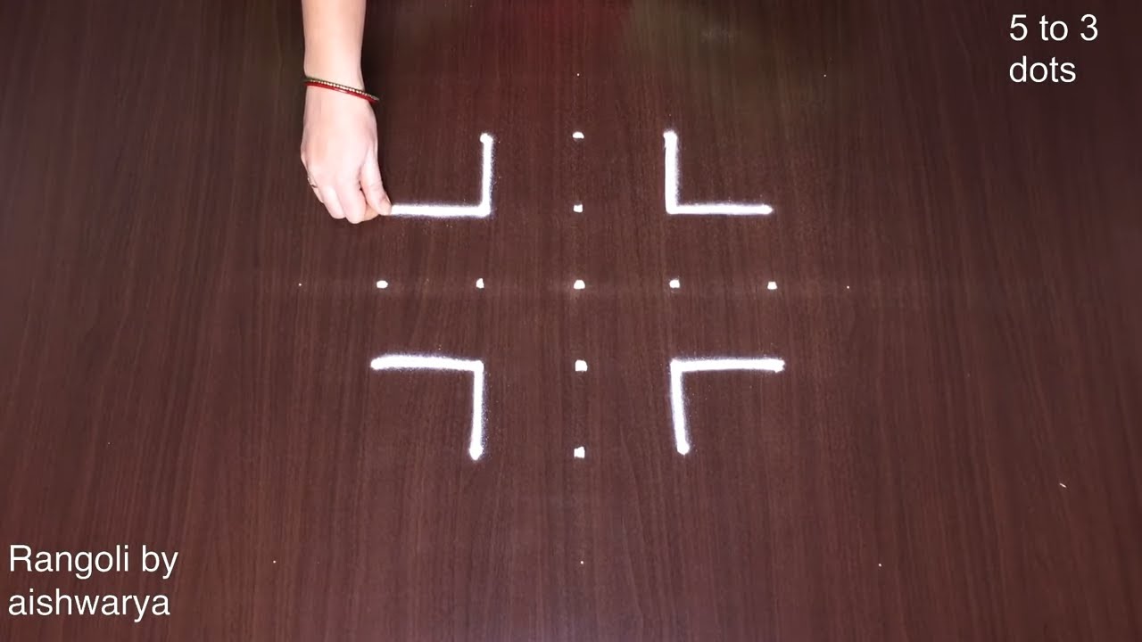 Rangoli Designs 5 Se 3 Dots