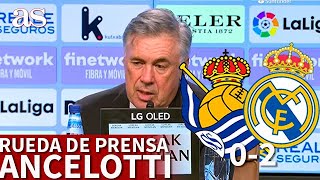 REAL SOCIEDAD 0  REAL MADRID 2 | Rueda de prensa de ANCELOTTI | Diario AS