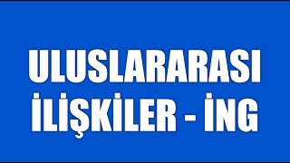 İstanbul Arel Üniversitesi - Uluslararası İlişkiler/İngilizce