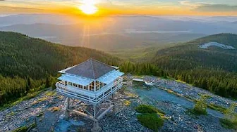 Overnight in a Cozy Montana Fire Lookout