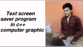 text screen saver program in c++