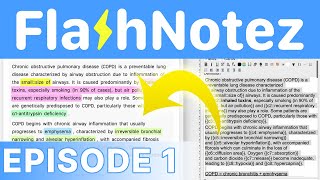Create flashcards just by highlighting | FlashNotez Development ep. 1