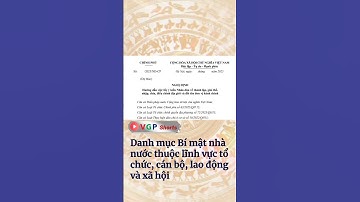 Danh mục Bí mật nhà nước thuộc lĩnh vực tổ chức, cán bộ, lao động và xã hội