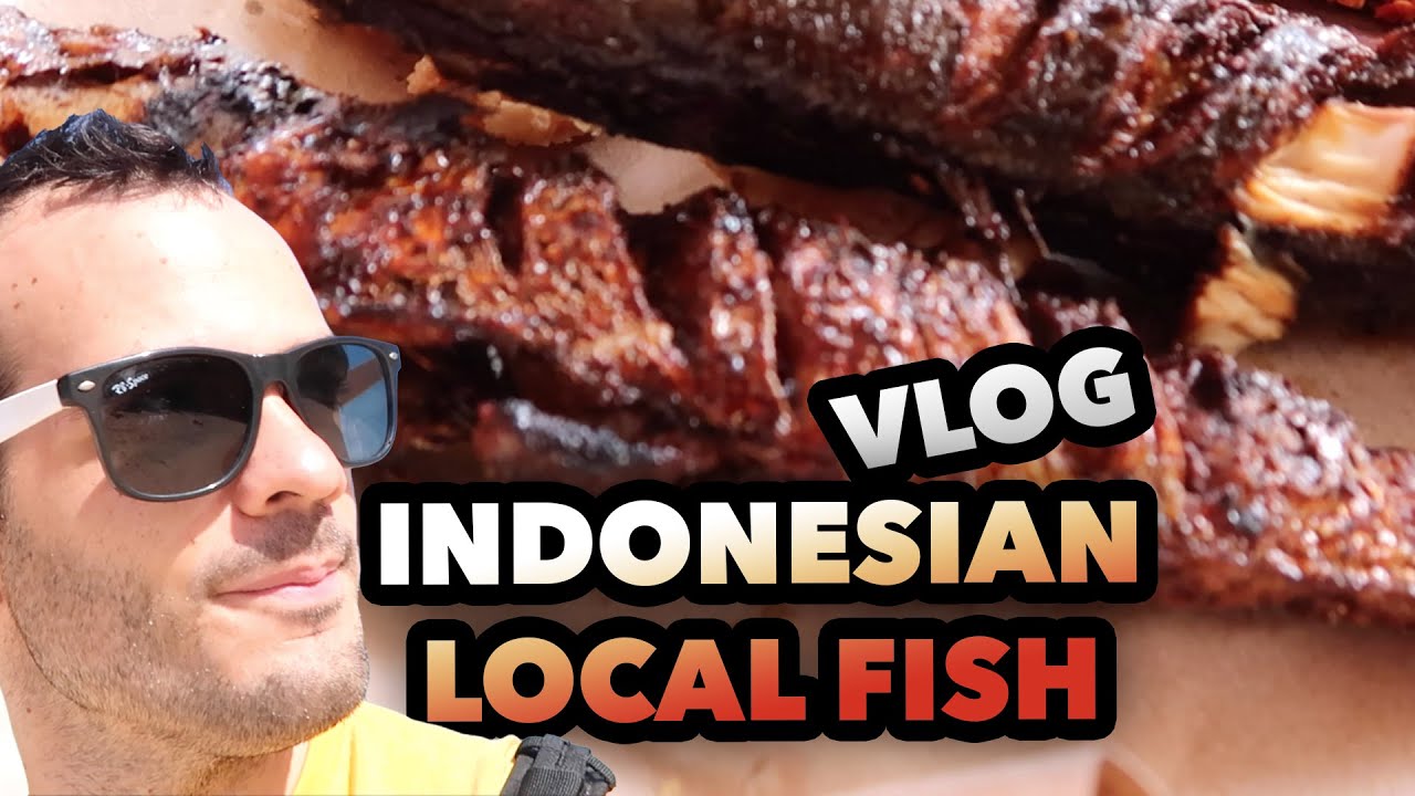 eating local fish  indonesia travel daily vlog