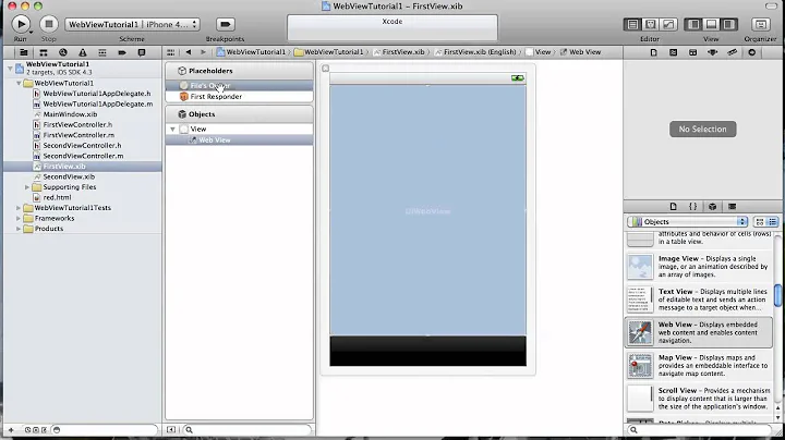 iPhone App Development Tutorial - Load a local html file into a UIWebView.mov