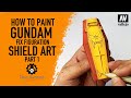 Gundam Fix Figuration Metal Composite RX-78-2 Gundam Shield Art part 1 | 2021 | Vallejo Colors