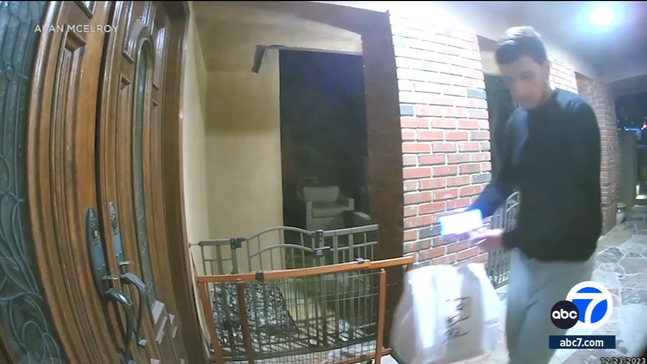 DoorDash driver caught on video stealing package in Glendale - YouTube