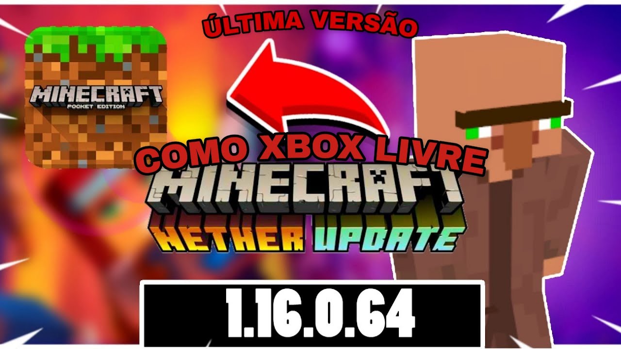 Download última versão do Minecraft PE 1.16.0.64 com XBOX LIVRE , como ...
