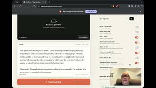 Introducing Cueflow: a free web based web recorder with screenshare and teleprompter