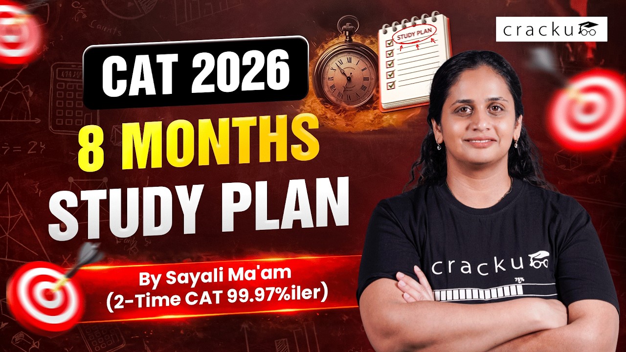 CAT 2026: The Only 8-Month Plan You Need 💯 | Strategy, Topics ...