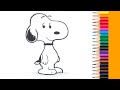 How to draw snoopy