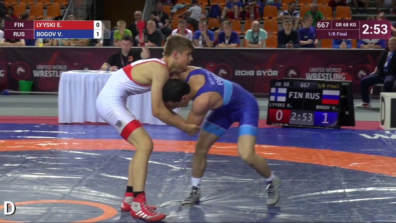 1/8 GR - 68 kg: E. LYYSKI (FIN) v. V. BOGOV (RUS)