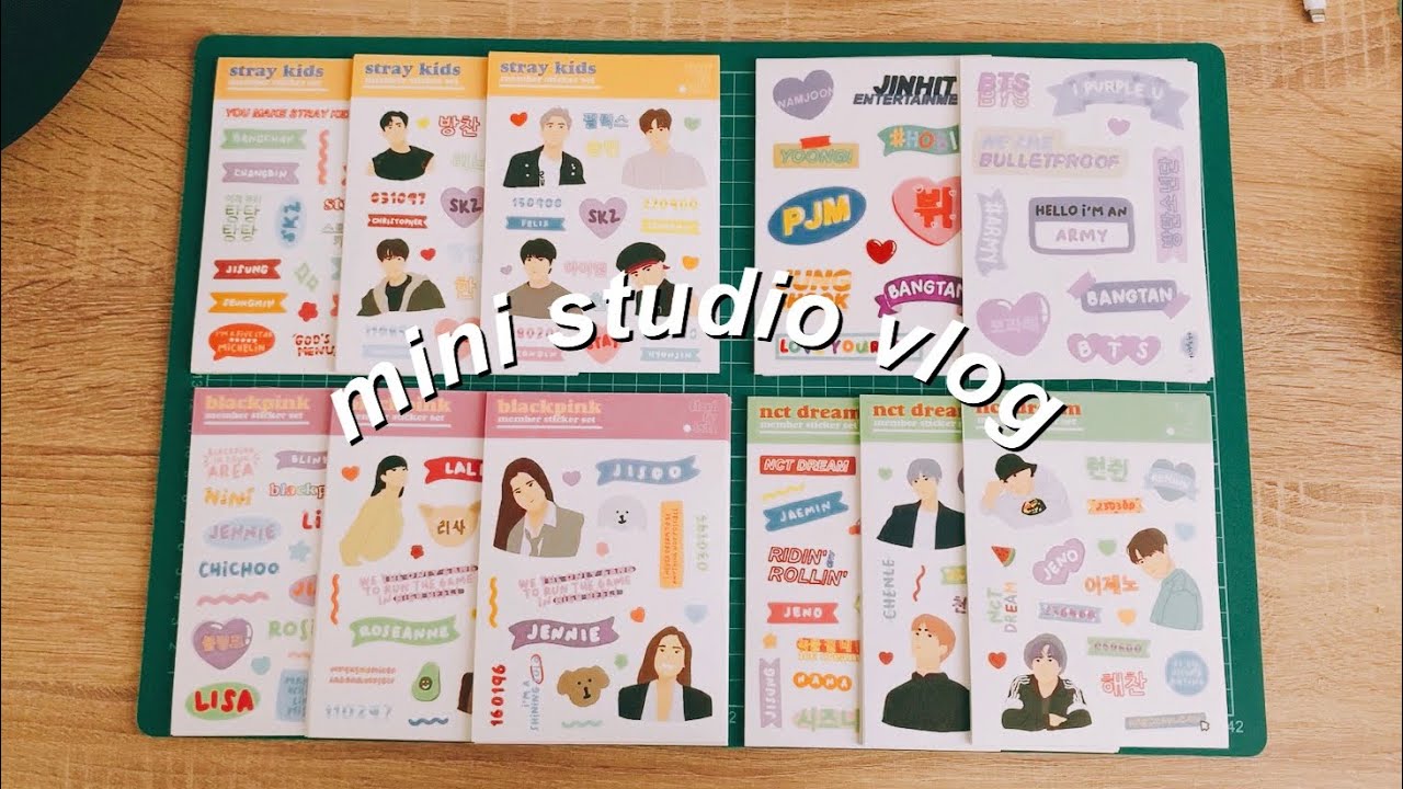 Sticker Studio Mini mini studio vlog : sticker baru, potong sticker, beresin sticker ...