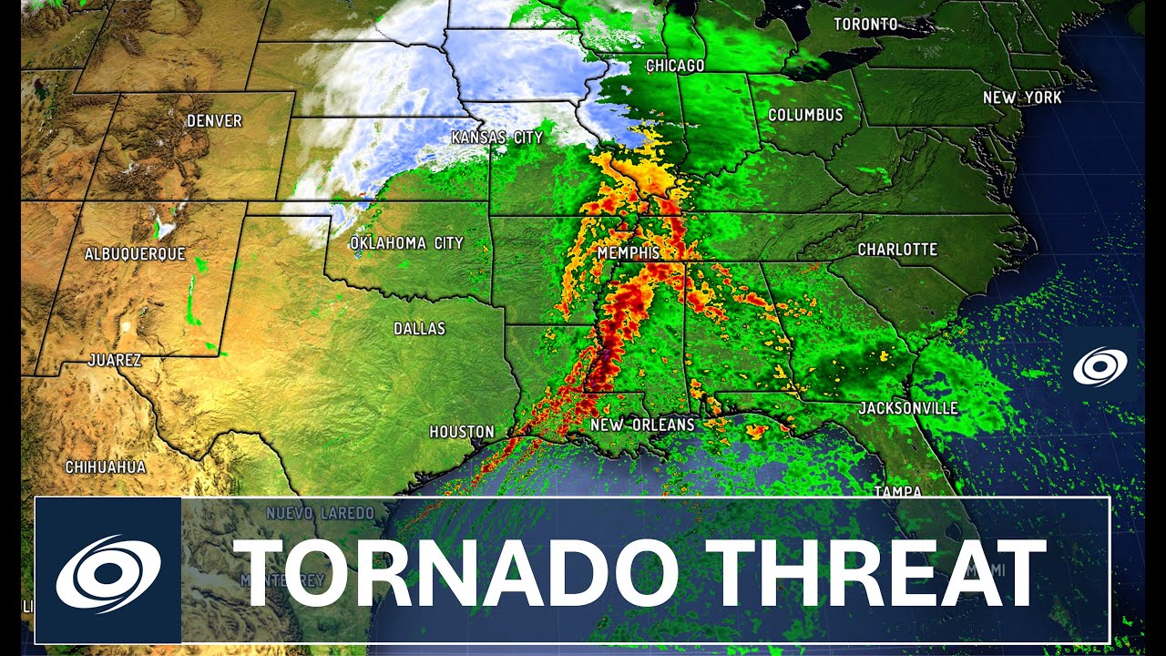 Severe Weather Forecast - Gulf Coast Tornado Threat - YouTube