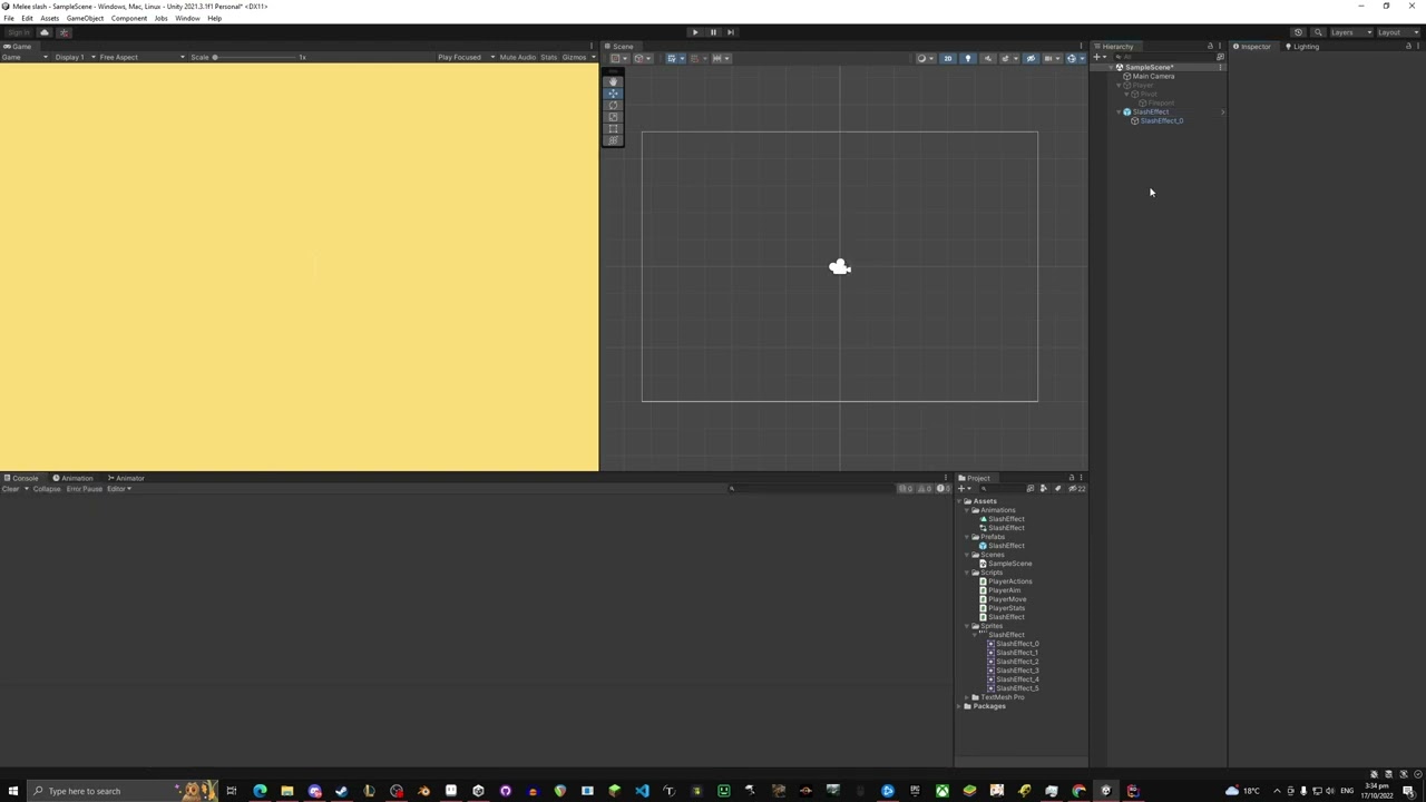 Melee Slash Effect Unity 2D