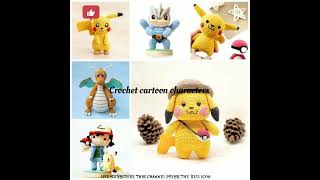 crochet cartoon beautiful characters || cartoon characters