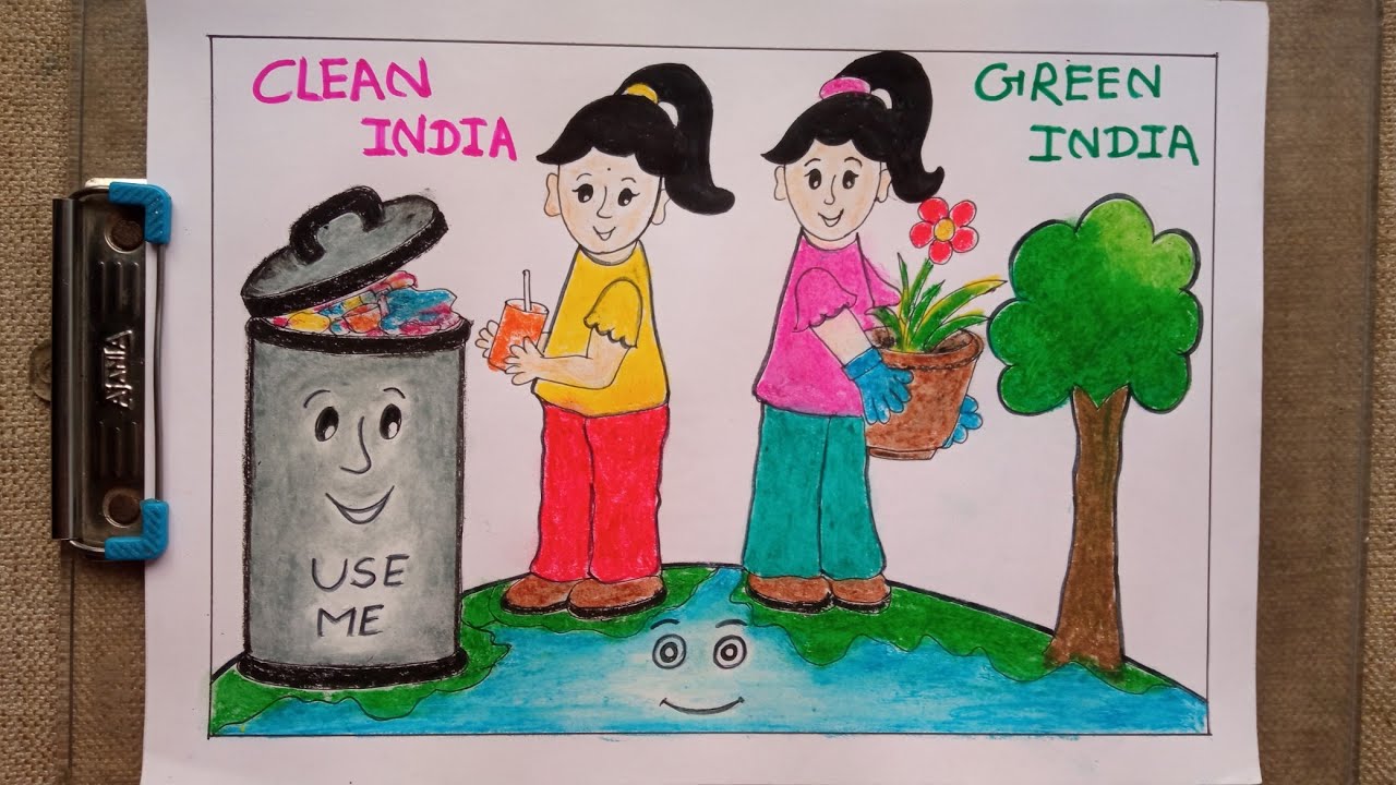 Aggregate more than 173 green india clean india drawing latest