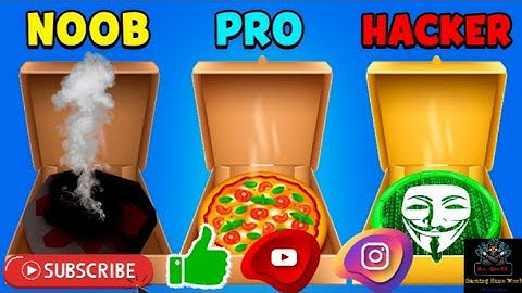 NOOB Vs PRO Vs HACKER | Pizza Run Game | Gaming Zone World#video #viral #trending #gaming #youtube