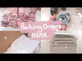 packaging etsy and shopify orders ASMR - how i package scrunchies and bows - small business