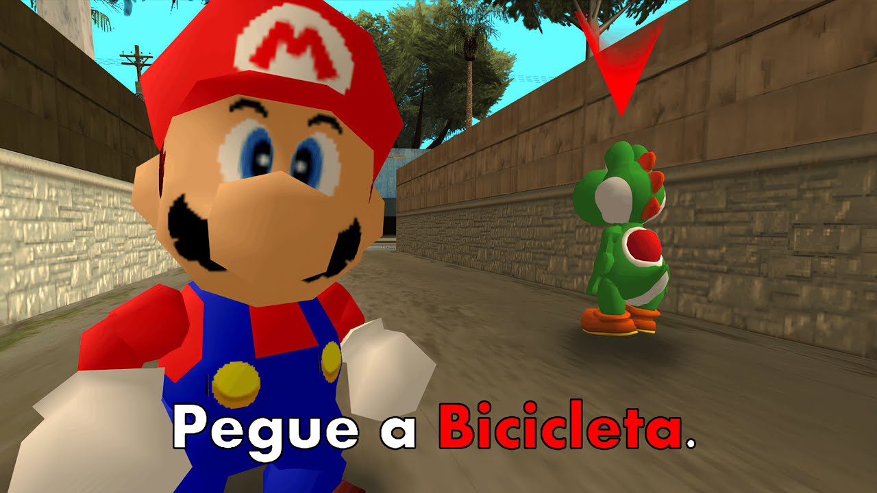 Zerando GTA san andreas MAS sou o MARIO 64