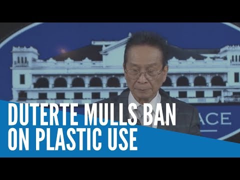 Duterte mulling ban on plastic use