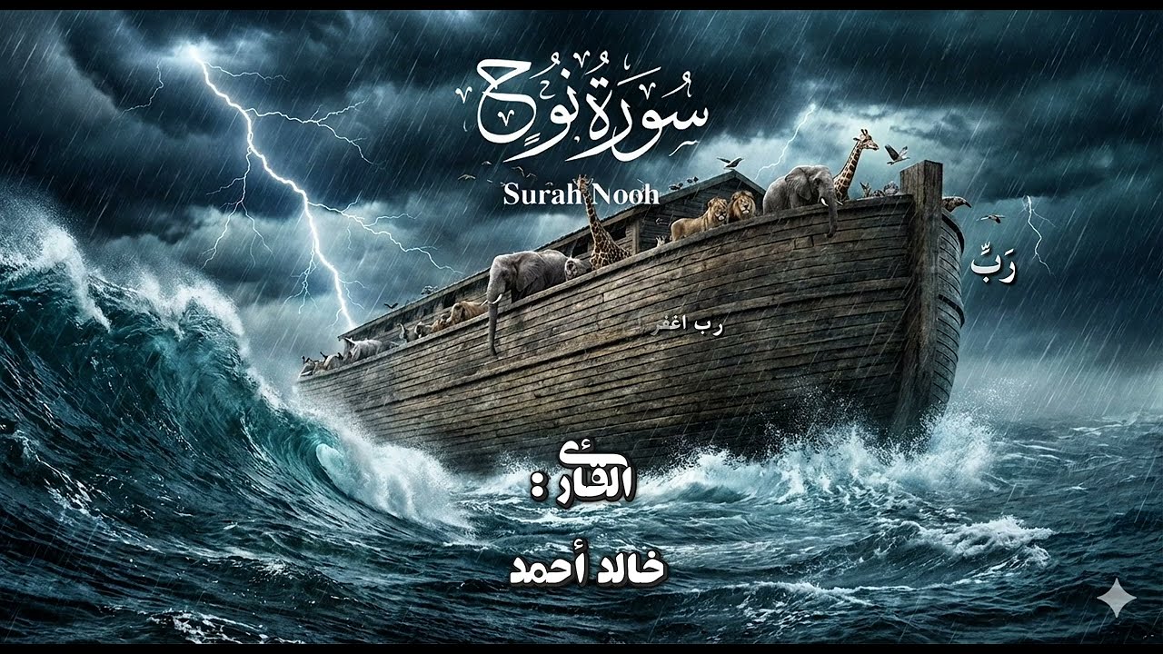  تلاوة خاشعة سورة نوح كامله القارئ خالد أحمد 